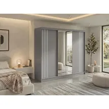MKS Schiebetürenschrank DIANA 240 x 216 x 61 cm Grau