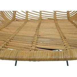 Mendler 6er-Set Esszimmerstuhl HWC-M28, Küchenstuhl Korbstuhl Rattansessel Rattanstuhl Stuhl, Kubu Rattan Metall