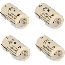 4x FDK Lithium 3V Batterie CR 17335SE 2/3A - Zelle LF U-Form