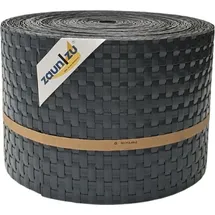 zaunzu® zaun|zu® Rattan PE für Doppelstabmatten Anthrazit 26m