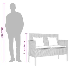 vidaXL Gartenbank 57 x 0 x 0 cm Grau