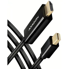 AXAGON Mini DisplayPort zu HDMI Adapterkabel 1,8 m Schwarz