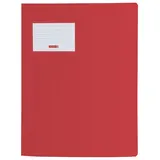 Brunnen Schnellhefter FACT!pp (A4, aus transluzentem PP, mit Namensschild, mit Einstecktasche innen) rot