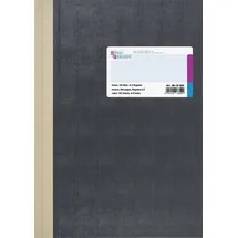 KÖNIG & EBHARDT Geschäftsbuch A4 liniert 192 Blatt Deckenband grau