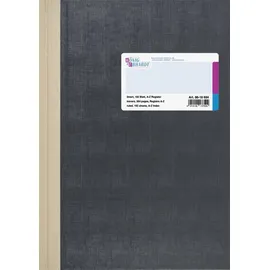 KÖNIG & EBHARDT Geschäftsbuch A4 liniert 192 Blatt Deckenband grau