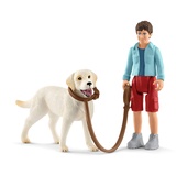 Schleich Farm World Spaziergang mit Labrador Retriever 42478