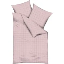 KAEPPEL Grid Kariert Rosa 135 x 200 cm + 80 x 80 cm