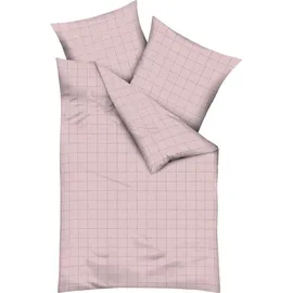 KAEPPEL Grid Kariert Rosa 135 x 200 cm + 80 x 80 cm