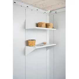 Biohort Regalboden Gerätehaus Neo 2-Stück-Packung Silber