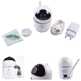 Cangaroo Babyphone Teya, 360° Drehung, Wi-Fi/Lan Kamera, LED-Infrarot-Nachsicht weiß