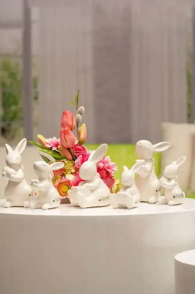Hase Fabrio mit Schleife/Herz creme 9cm