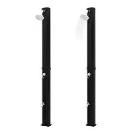 vidaXL Solardusche schwarz 35 l