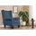 Konsimo Ohrensessel Miles 82 x 105 x 97 cm Blau