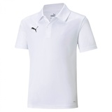 Puma Unisex Kinder Teamliga Sideline Polo Jr Shirt, Puma White-puma Black, 164 EU