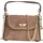 FLORENCE Umhängetasche Wildleder Taupe/Beige