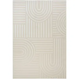 Sanat Teppich SANAT "Berlin", beige (creme), B:240cm H:6mm L:330cm, Kunstfaser, Teppiche, Teppich, In -und Outdoor geeignet, Außenbereich, Terrasse, Balkon, auch Läufer