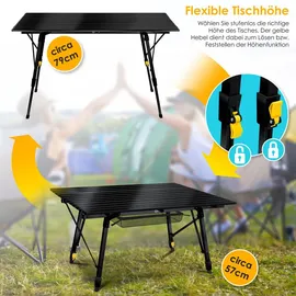 Kesser Campingtisch faltbar Schwarz