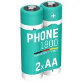 Ansmann Telefon Akku Aa, 2 Stück, 1600 Mah 1,2v Nimh