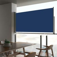 vidaXL Ausziehbare Seitenmarkise 80 x 300 cm blau