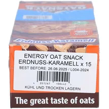 Energy Oatsnack Davina OatSnack, 15 x 65 g Riegel Erdnuss-Karamell