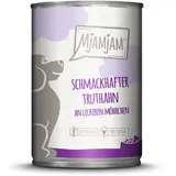 MjAMjAM Leckere Mahlzeit 400g Hundenassfutter Sparpaket 12 x 400 Gramm schmackhafter Truthahn an leckeren Möhrchen