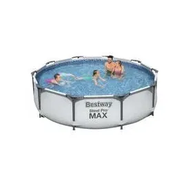 BESTWAY Steel Pro Max Frame Pool 305 x 76 cm lichtgrau