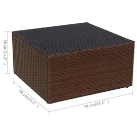 vidaXL Gartensessel 59 x 59 x 30 cm braun
