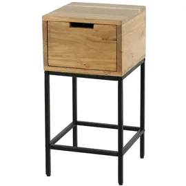 KAWOLA Nachtschrank FATY 1 Schublade 0 x 0 x 0 cm Beige