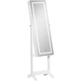 ComfortXL Standspiegel, Weiß, Holzwerkstoff, 46x151.5x36.5 cm, Spiegel, Standspiegel