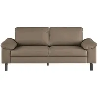 Max Schelling Ledersofa mit Winkelfüßen Maximum , braun , Maße (cm): B: 184 H: 86 T: 97.0