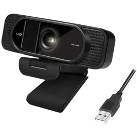 Logilink UA0381 Full HD-Webcam Klemm-Halterung, Mikrofon