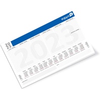 Agyo Schreibtischunterlage Kalender Format 42 x 30 cm, Papier, Weiß, L