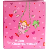 Goldbuch 35 447 Kindergarten Sammelordner Pinky Queeny im Format DIN A4, Aktenordner aus Kunstdruck mit UV-Lack, Ordner mit Hebelmechanik, Hefter mit 4 bedruckten Trennblättern, Prinzessin, Mädchen