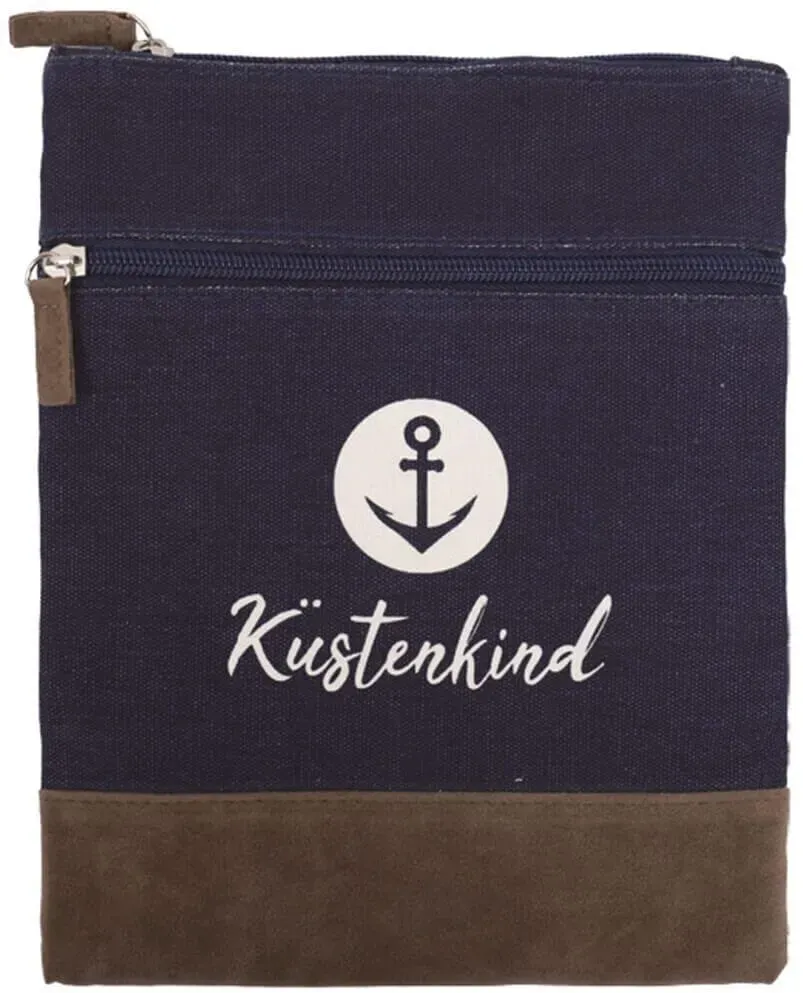 Canvas Crossbag 012 (Navy Küstenkind)