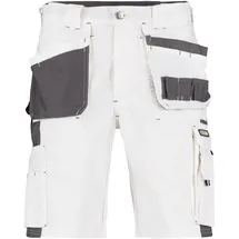 DASSY Zweifarbige Arbeitsshorts mit Holstertaschen, weiß/zementgrau, Gr. 52