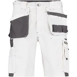 DASSY Zweifarbige Arbeitsshorts mit Holstertaschen, weiß/zementgrau, Gr. 52