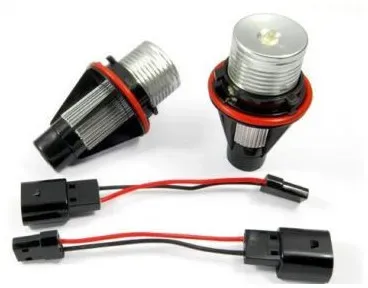 5W LED-Lampen für Engelsaugen für BMW E39 / E60 / E53 X5 / E65 / E87 / E63 – gelbe Farbe