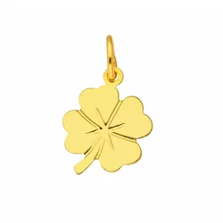 Ketten-Anhänger ADELIA ́S "Damen Goldschmuck 585 Gold Anhänger Kleeblatt", gold, Schmuckanhänger, Damen, Gold, 585 Gold Goldschmuck für Damen