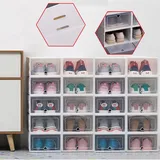 Schuhboxen, 20er Pack Schuhkartons, faltbar und stapelbar mit Sichtfenster Aufbewahrungsbox Stapelbar Storage Box Schuhbox Schuhkarton