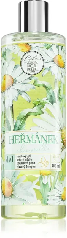 Bohemia Gifts & Cosmetics Flower Line Chamomilla Reinigungsgel für Haut und Haar 4 in 1 400 ml