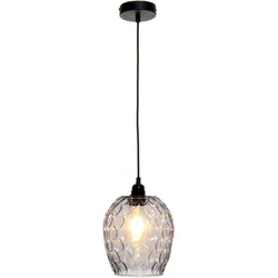 KAYOOM Hängeleuchte "Corona", grau, Ø 18cm H: 27cm, Lampen, handgefertigt, modern