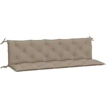 vidaXL Bankauflage 180 x 50 x 7 cm taupe 2 St.