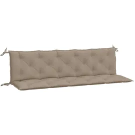vidaXL Bankauflage 180 x 50 x 7 cm taupe 2 St.