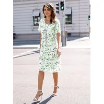 Witt Weiden Etuikleid Druck-Kleid Weiß/Eucalyptus 40