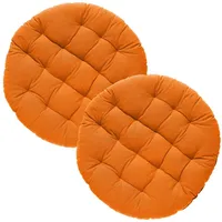 REDBEST Stuhlkissen, Stuhlauflage, Sitzkissen Uni orange Größe 37 Ø
