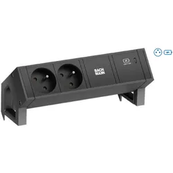 Bachmann DESK 2 - Steckdosenleiste - included mounting bracket - Eingabe, Eingan