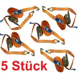 Baumarktplus 2x Profi Ratschen Spanngurt Spanngurte Zurrgurt 2-tlg 6m 0,8t 0,8to 800kg TÜV/GS orange