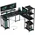 Homcom Schreibtisch, L-förmiger Computertisch 137 x 140 x 139,5 cm Schwarz