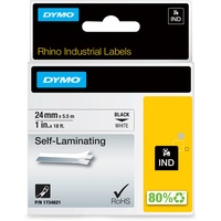 Dymo Rhino Industrial Beschriftungsband, 24mm, schwarz/weiß (S0773860)