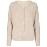 Mos Mosh Strickjacke mit Rundhalsausschnitt Modell 'Almine', Sand, M